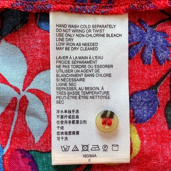 Anthropologie Maeve Blithe Fruit and Floral Blouse Size 0 - Picture 5 of 8